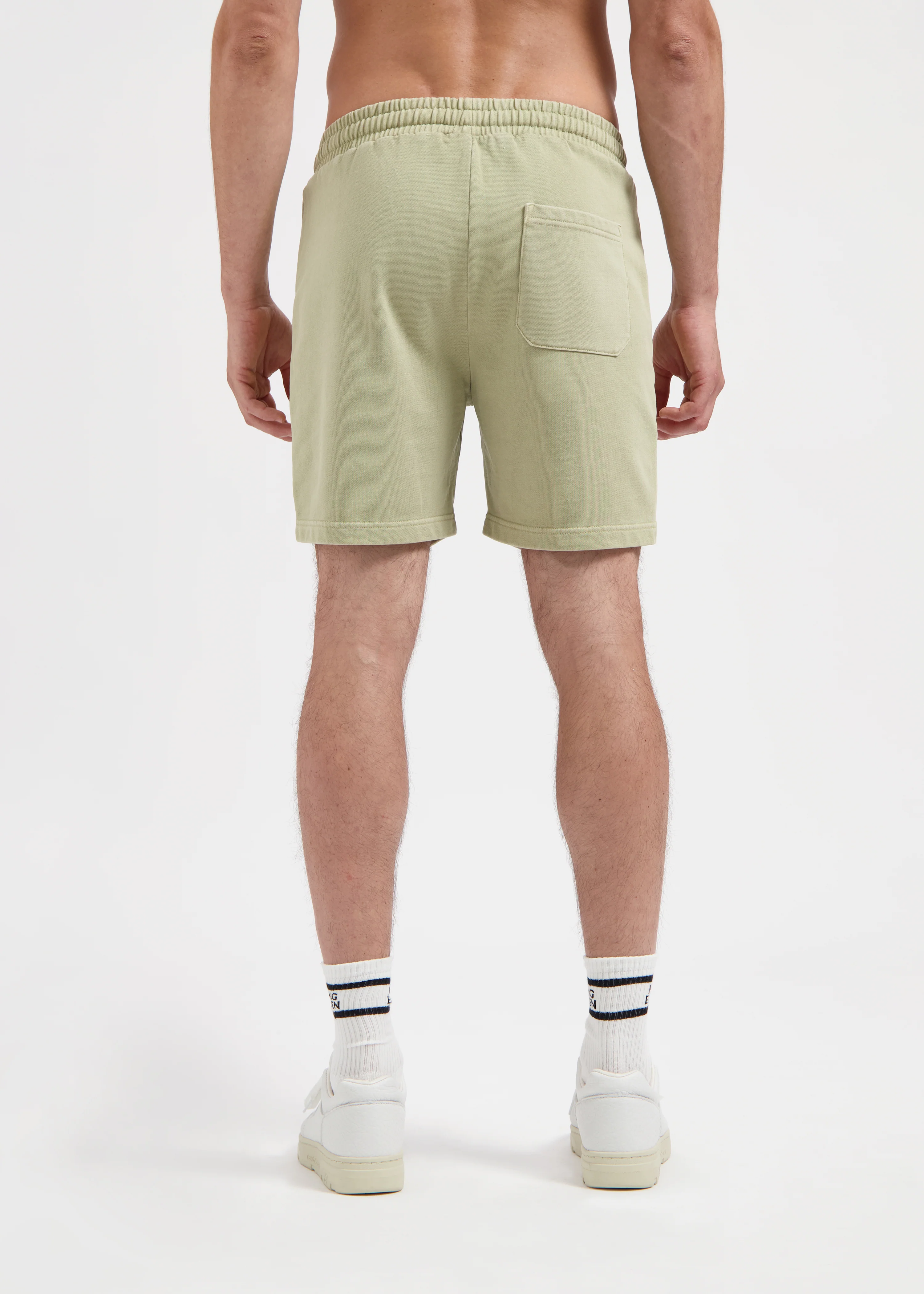 Washed Sweat Short - Slate Green - Image 4