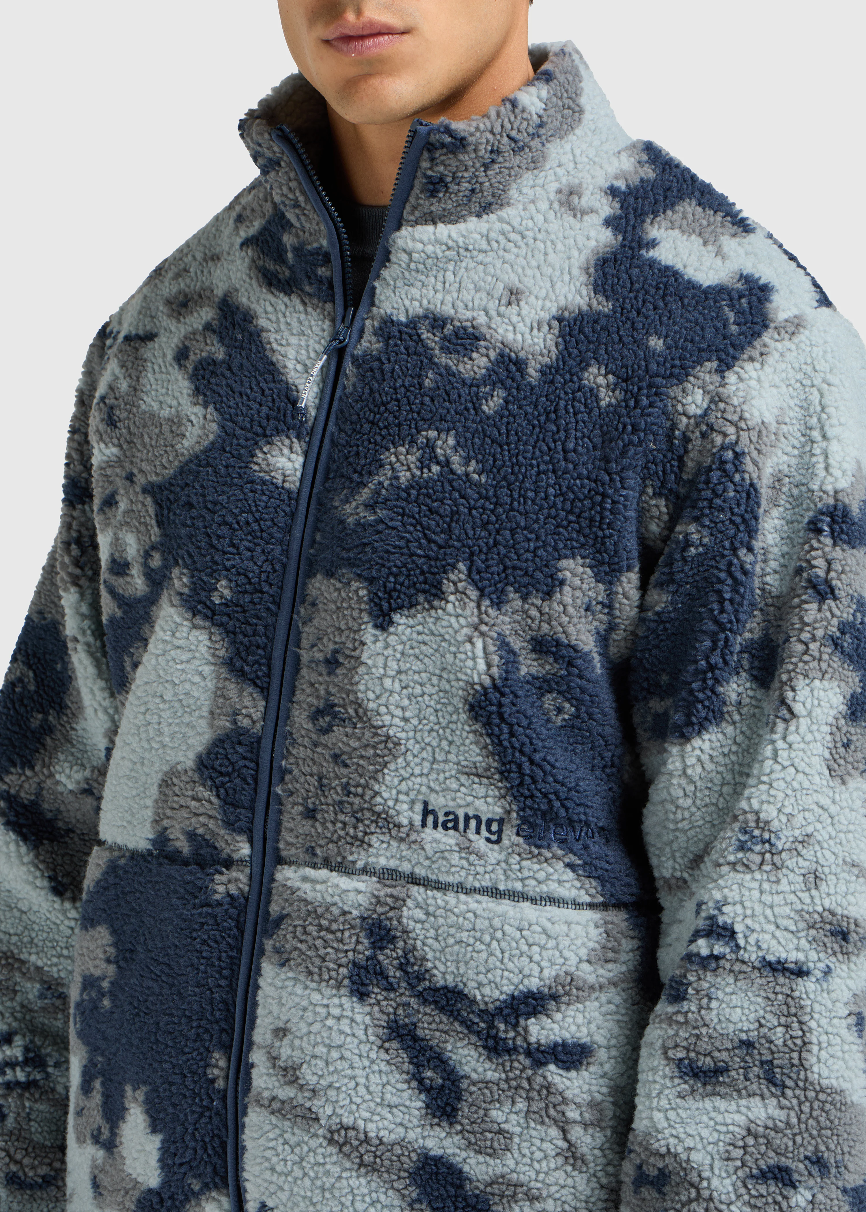 Teddy Cloud Jacket - Navy Blue - Image 3