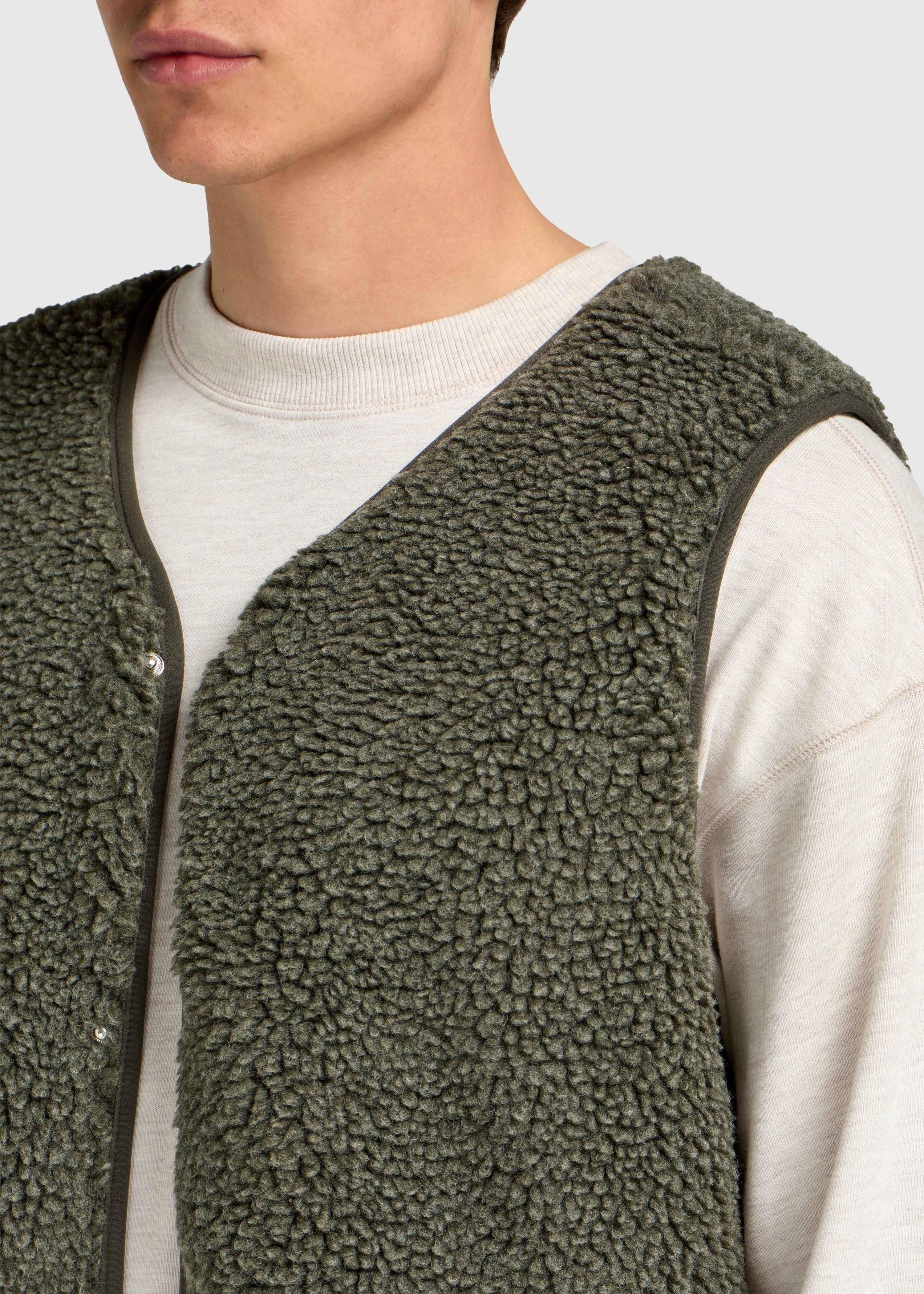 Premium Teddy Vest - Green - Image 4