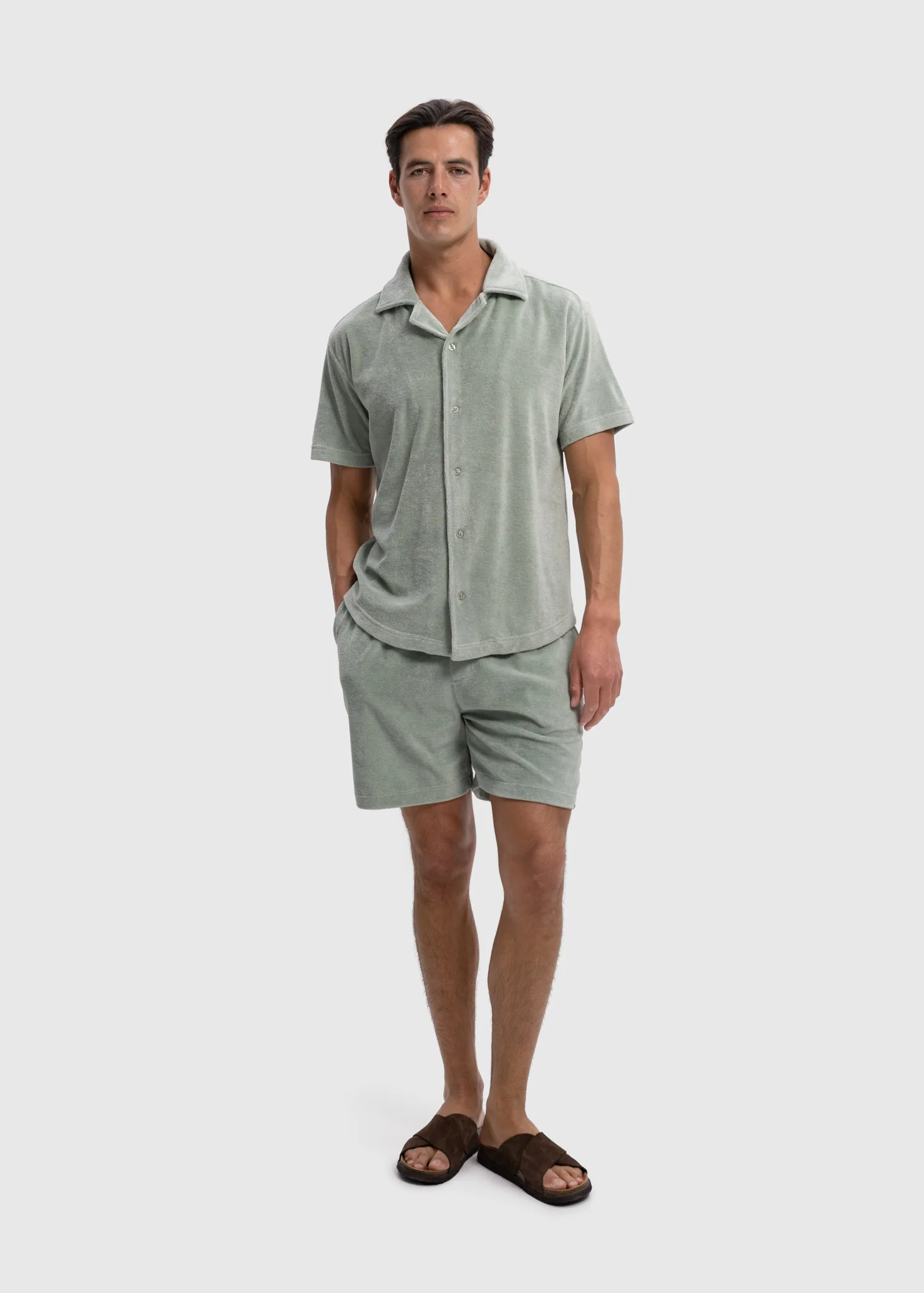 Terry Shirt - Sage Green - Image 5