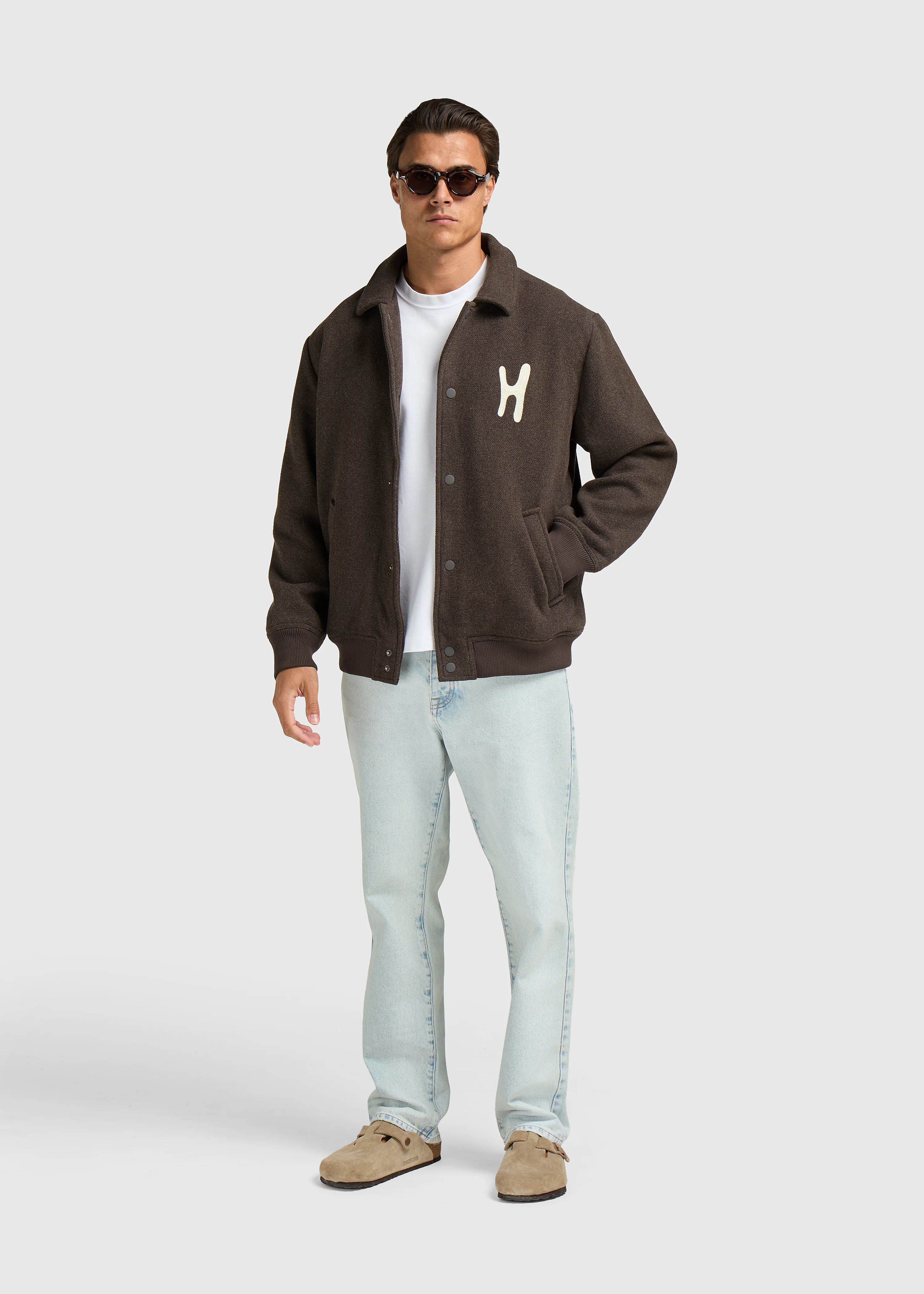 Varsity Jacket - Brown - Image 4