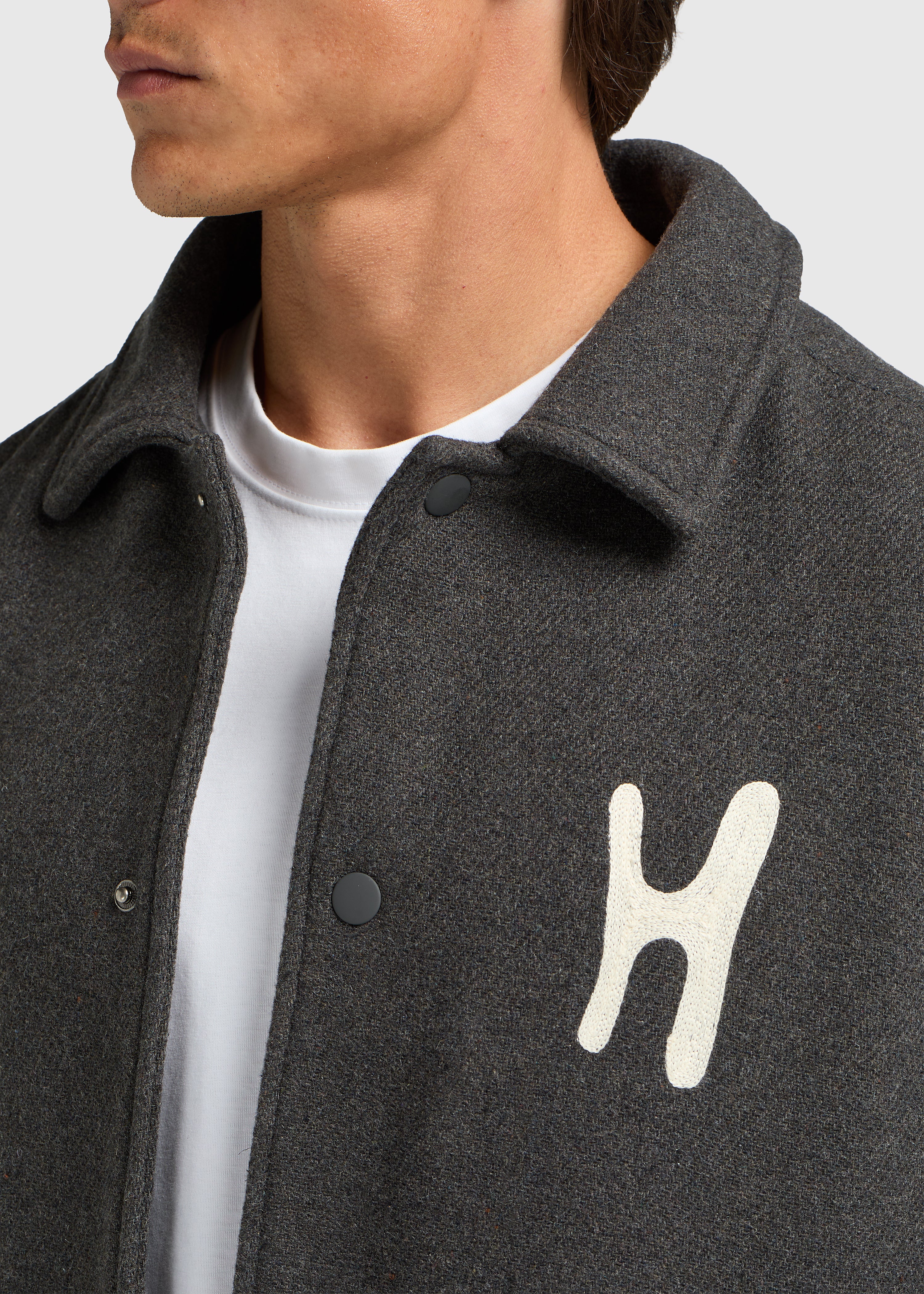Varsity Jacket - Dark Grey - Image 4