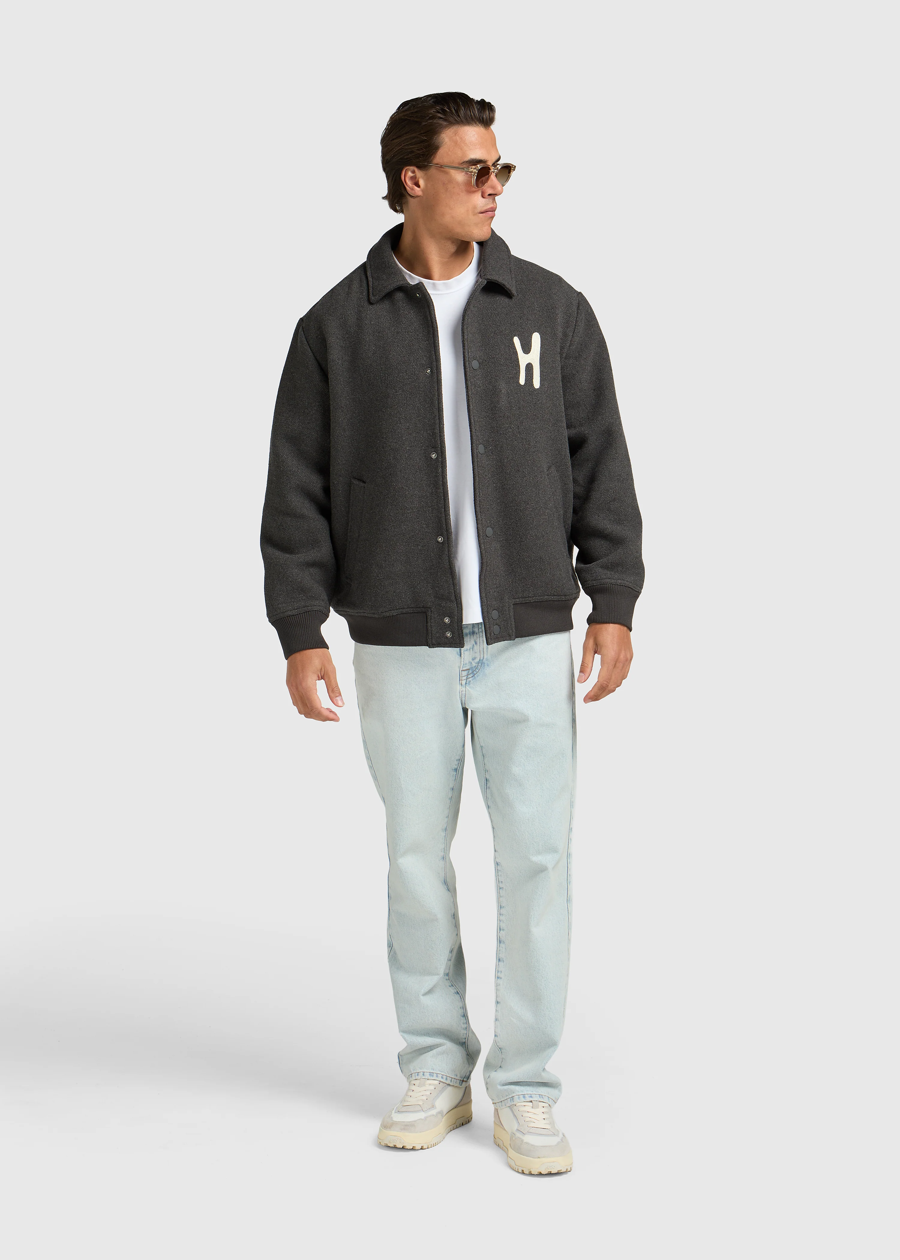 Varsity Jacket - Dark Grey - Image 5