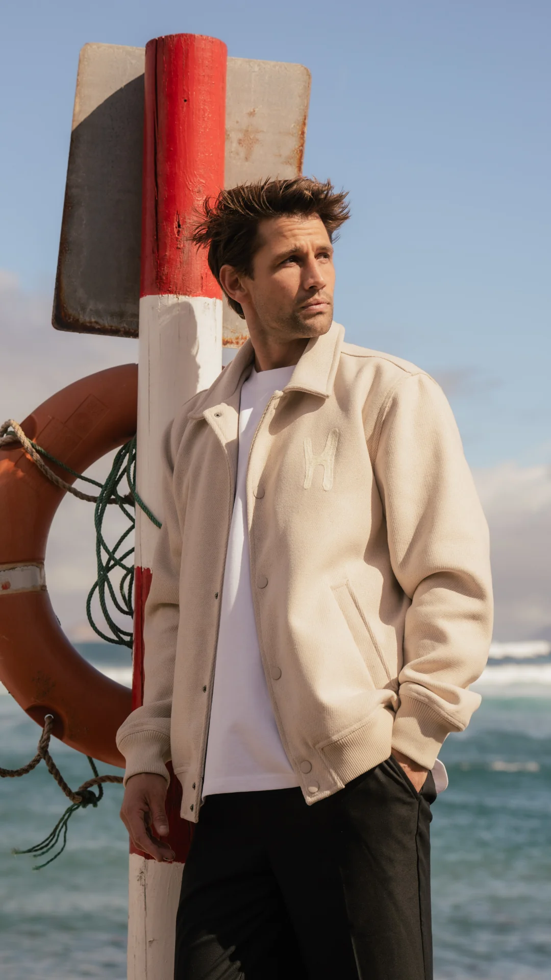 Varsity Jacket - Sand - Image 3