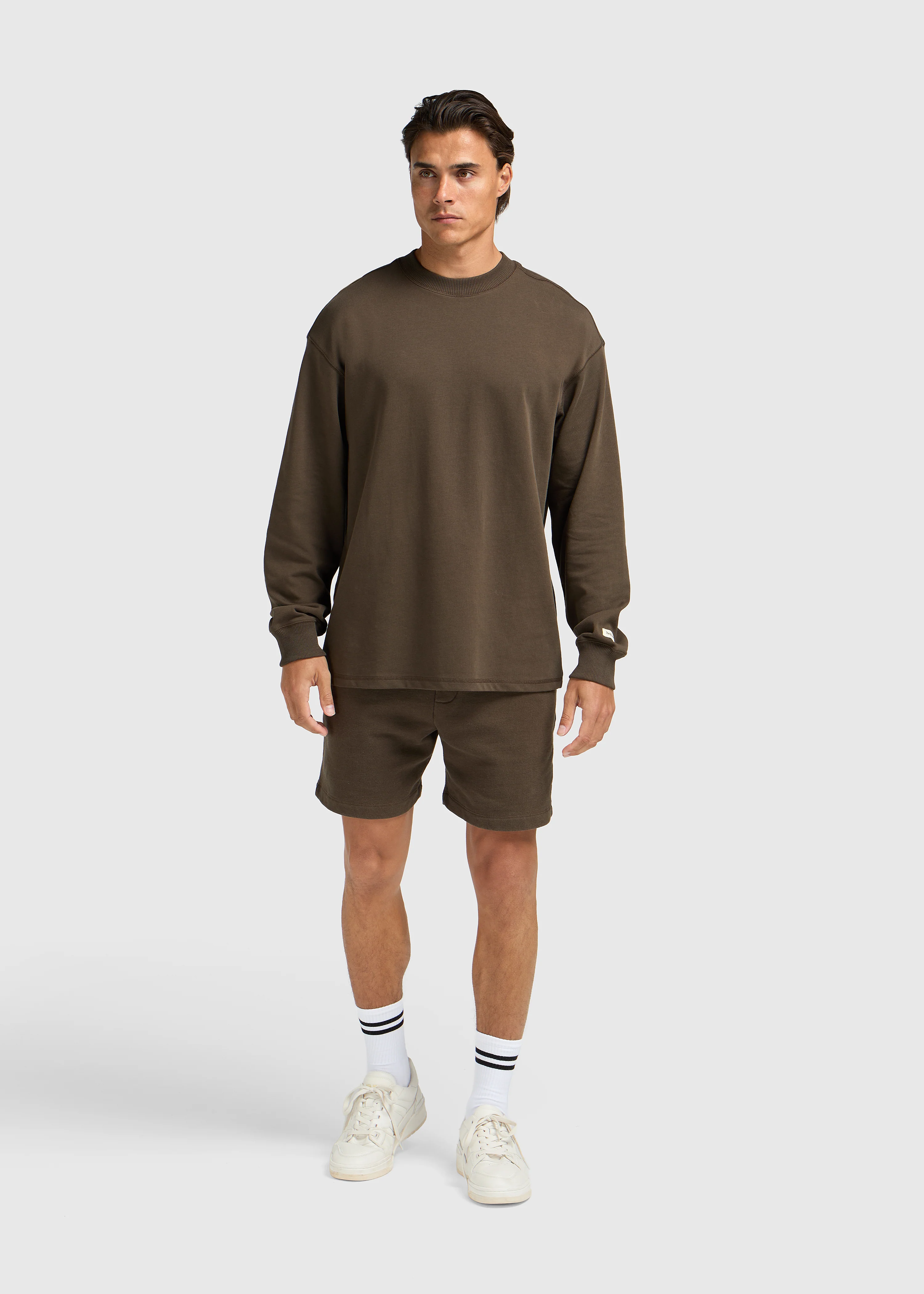 Vintage Washed Heavy Longsleeve - Brown - Image 4