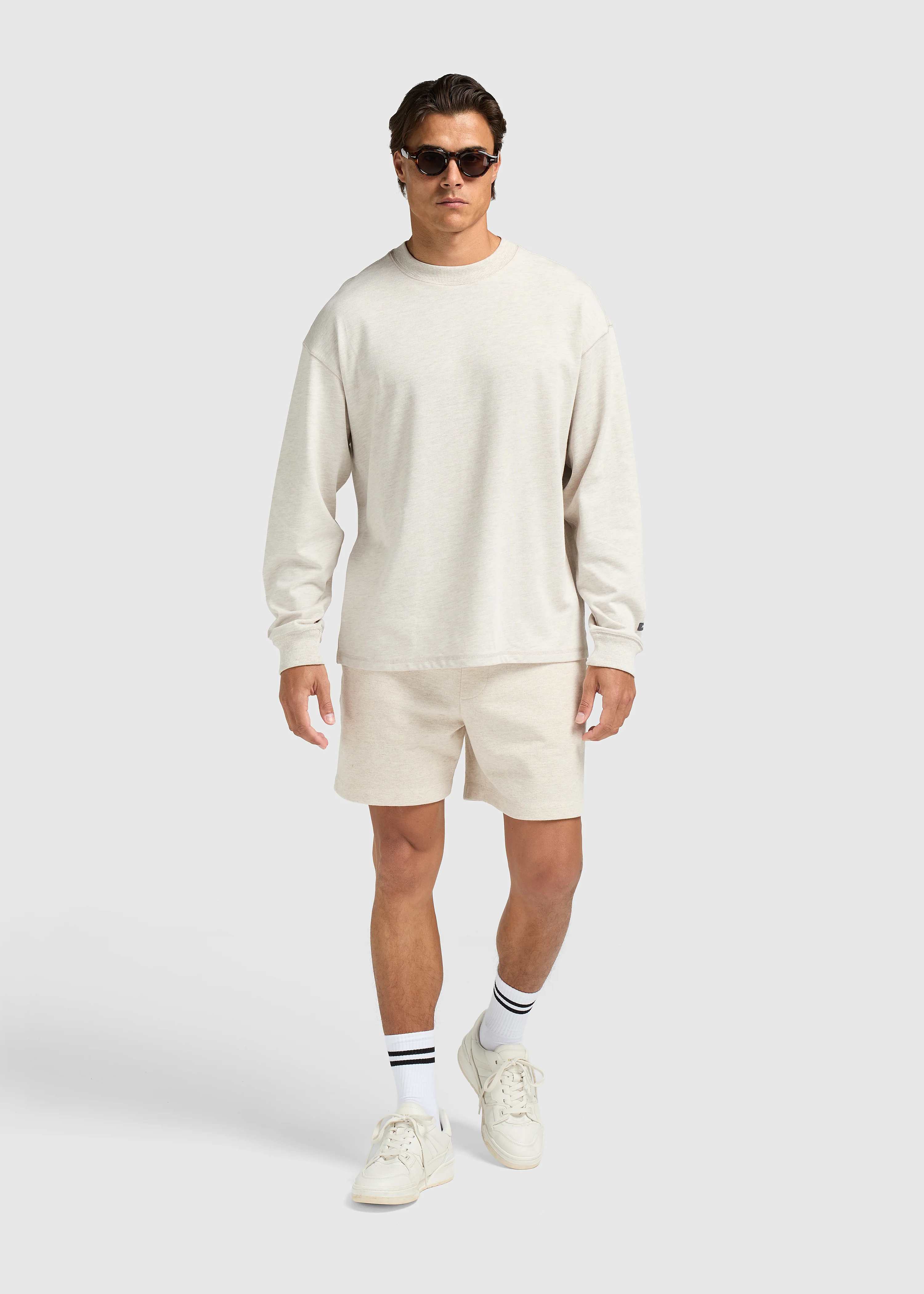 Vintage Washed Sweat Short - Sand - Image 6