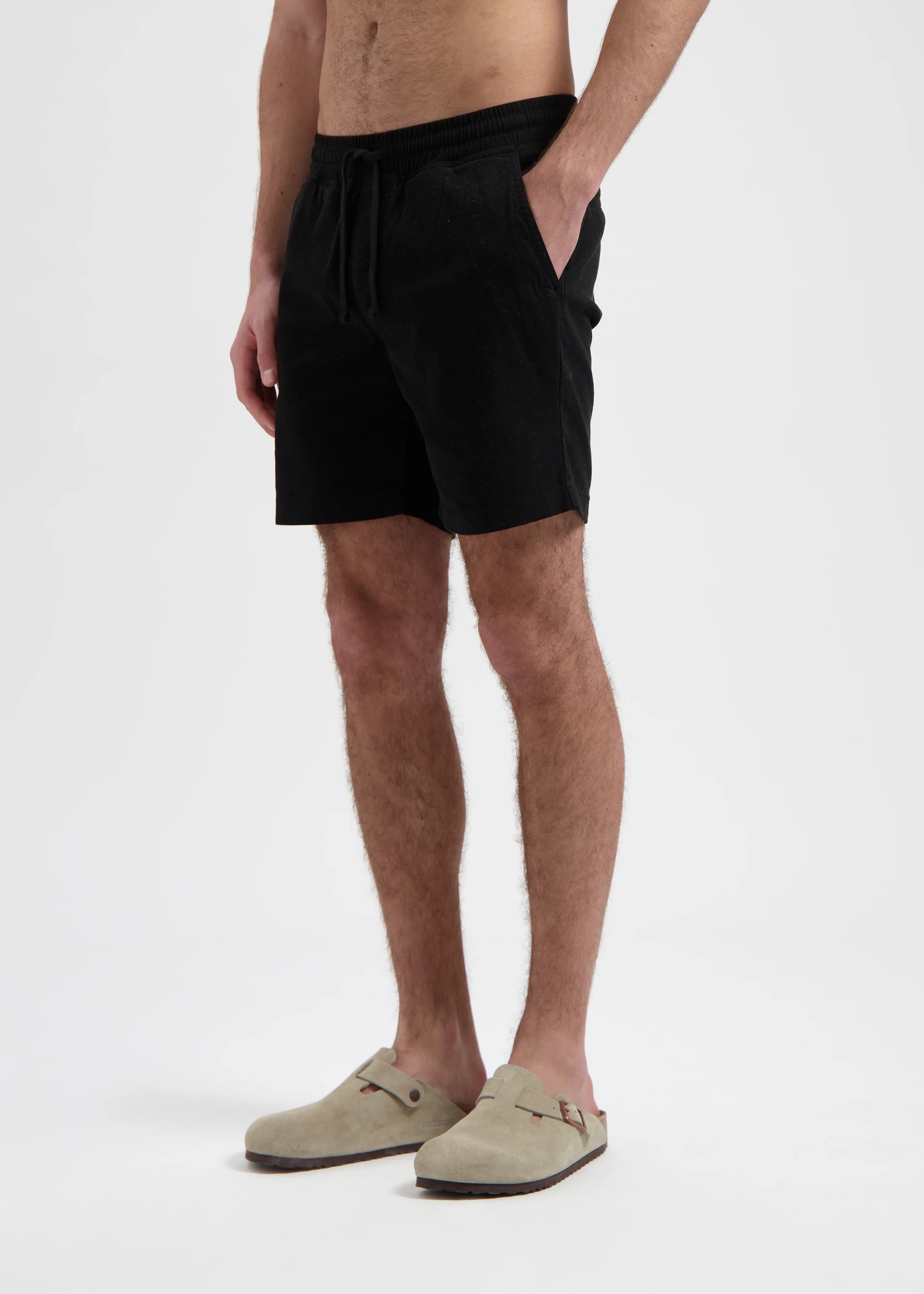 Washed Chino Short - Black - Image 5